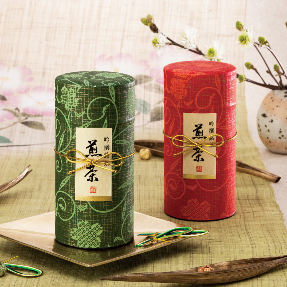 花唐草 筒型 缶 製品情報 日東産業株式会社 お茶缶 オリジナル缶などの製造販売